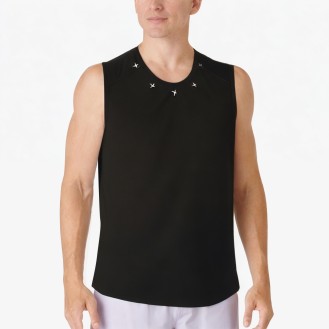Solid Color Round Neck Breathable Sports Vest