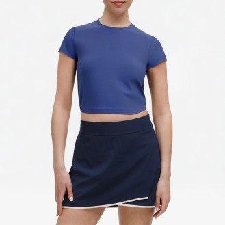 Women's Short Knitted Sports T-Sleeves