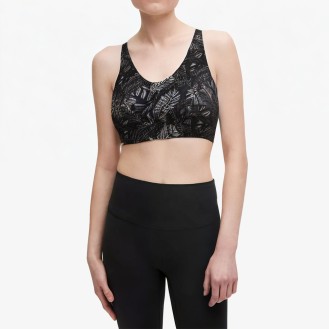 Plant Print Sports Bra 
